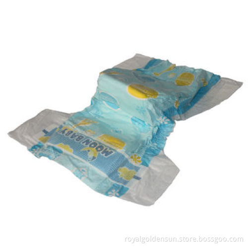 Disposable baby diapers with magic tapes and clothlike backsheet